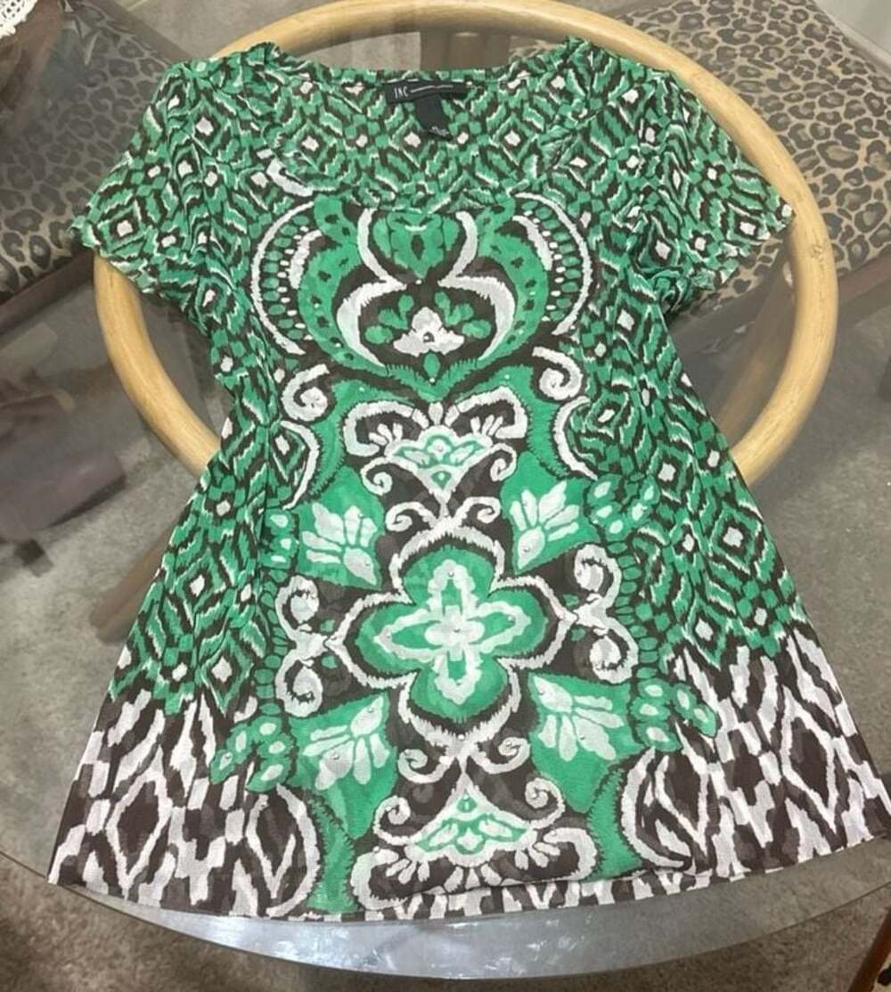 INC International Concepts Green and Brown XL